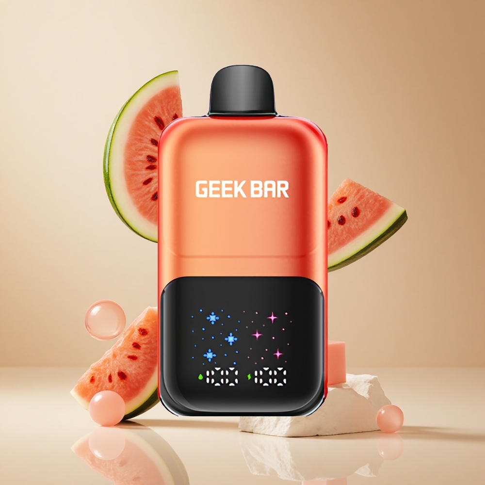 Sandía Chicle Helado GEEK BAR 2GO 50000 Puffs Pantalla Grande Interactiva