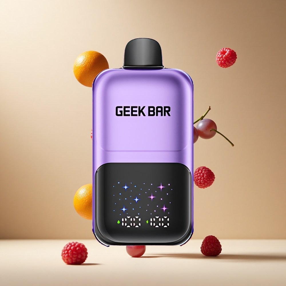 Uva & Frambuesa GEEK BAR 2GO 50000 Puffs Dual Tanks con 20mL de Capacidad