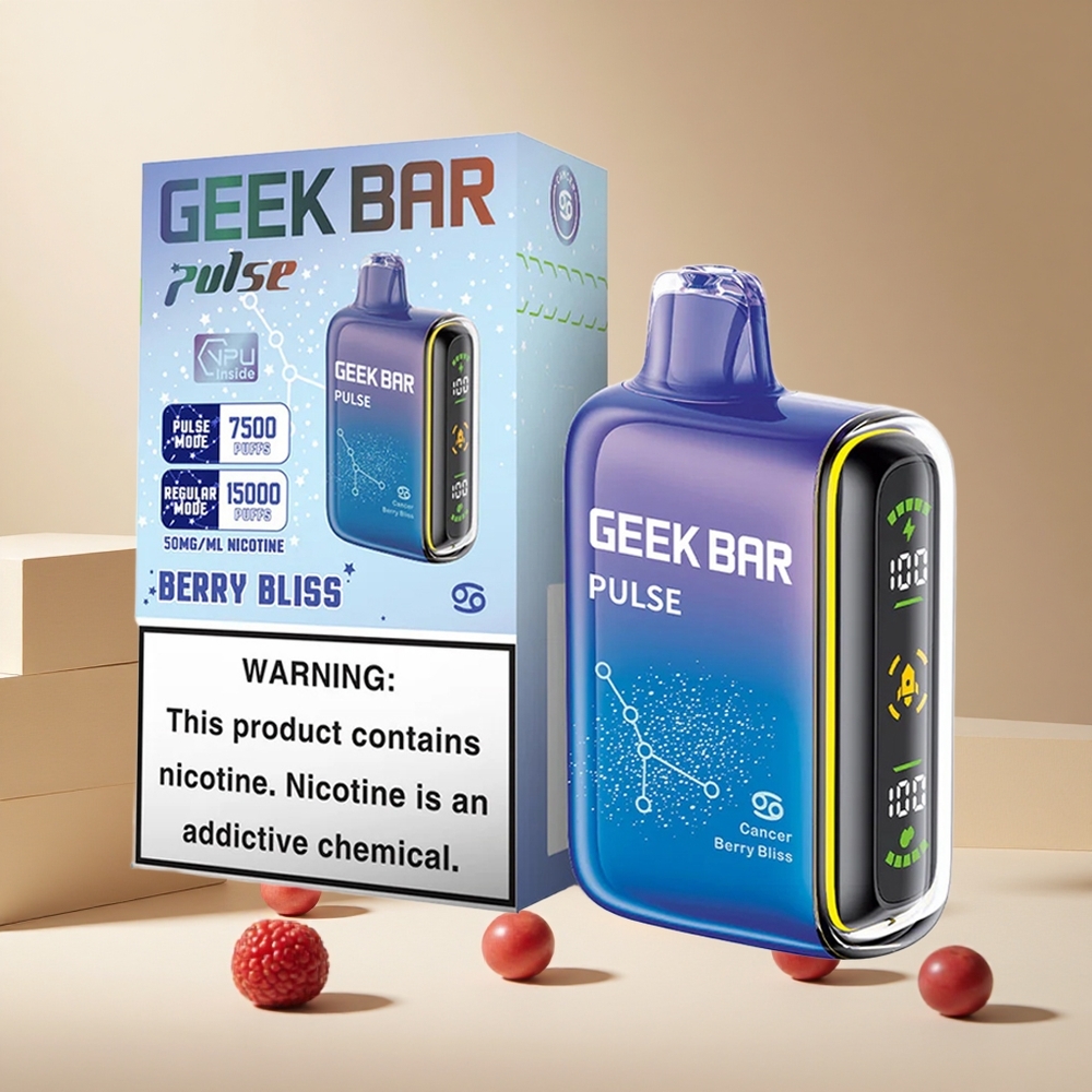 Barra Geek Pulse 15000 Puffs con Flujo de Aire Ajustable