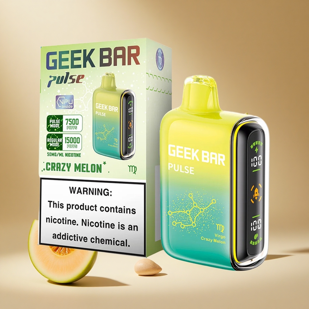 Barra Geek Pulse 15000 Puffs con Flujo de Aire Ajustable