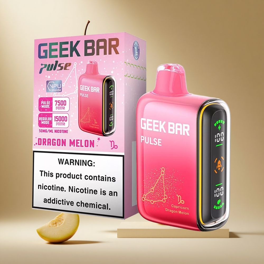 Barra Geek Pulse 15000 Puffs con Flujo de Aire Ajustable