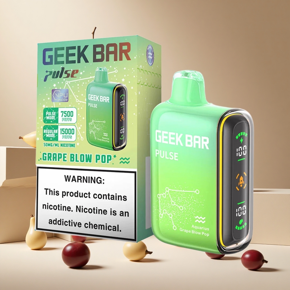 Barra Geek Pulse 15000 Puffs con Flujo de Aire Ajustable