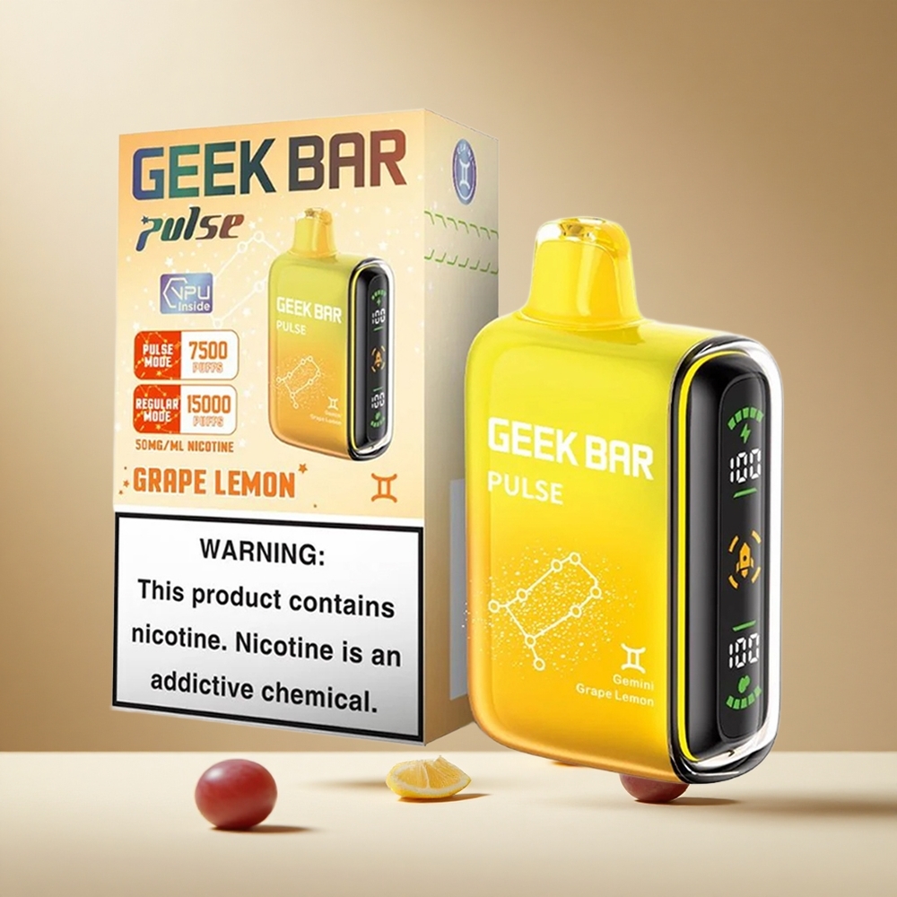 Barra Geek Pulse 15000 Puffs con Flujo de Aire Ajustable