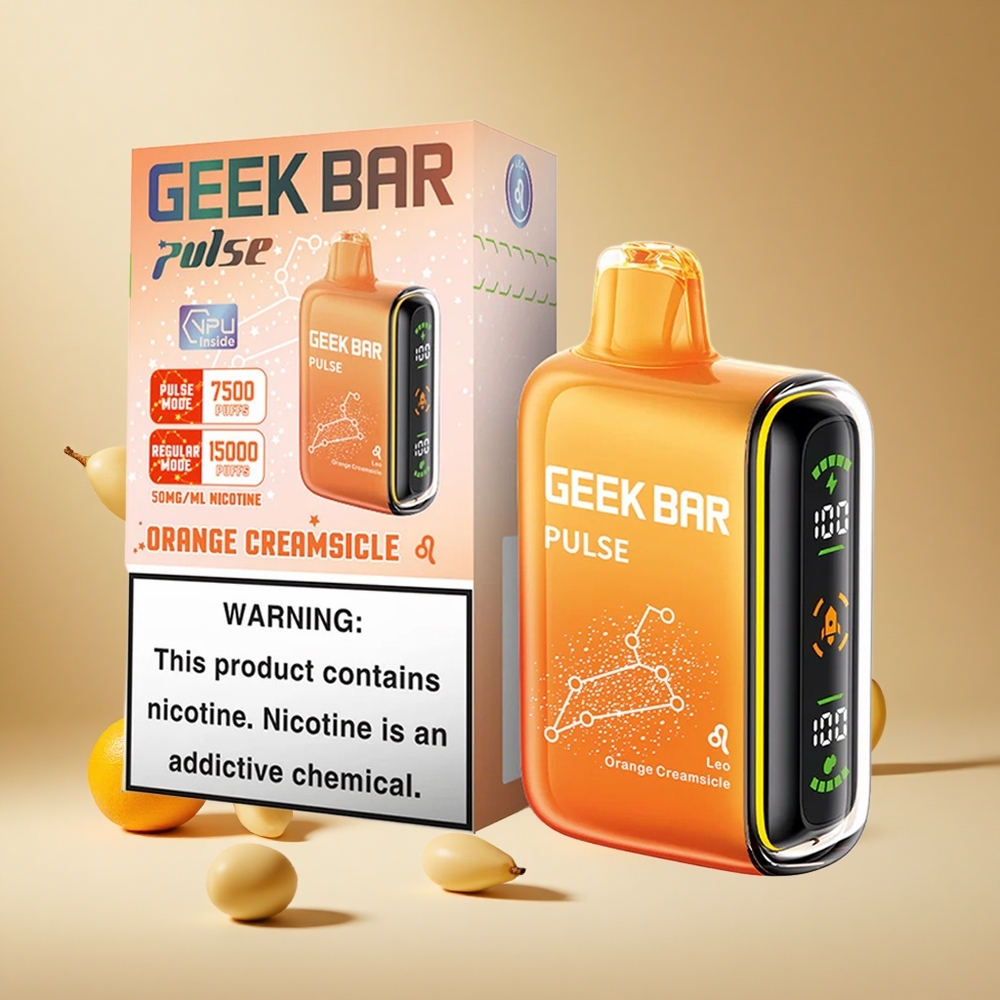 Barra Geek Pulse 15000 Puffs con Flujo de Aire Ajustable