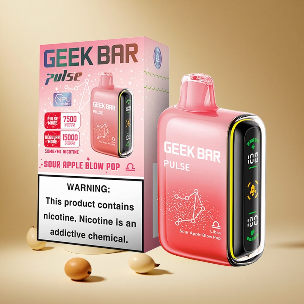 Barra Geek Pulse 15000 Puffs con Flujo de Aire Ajustable