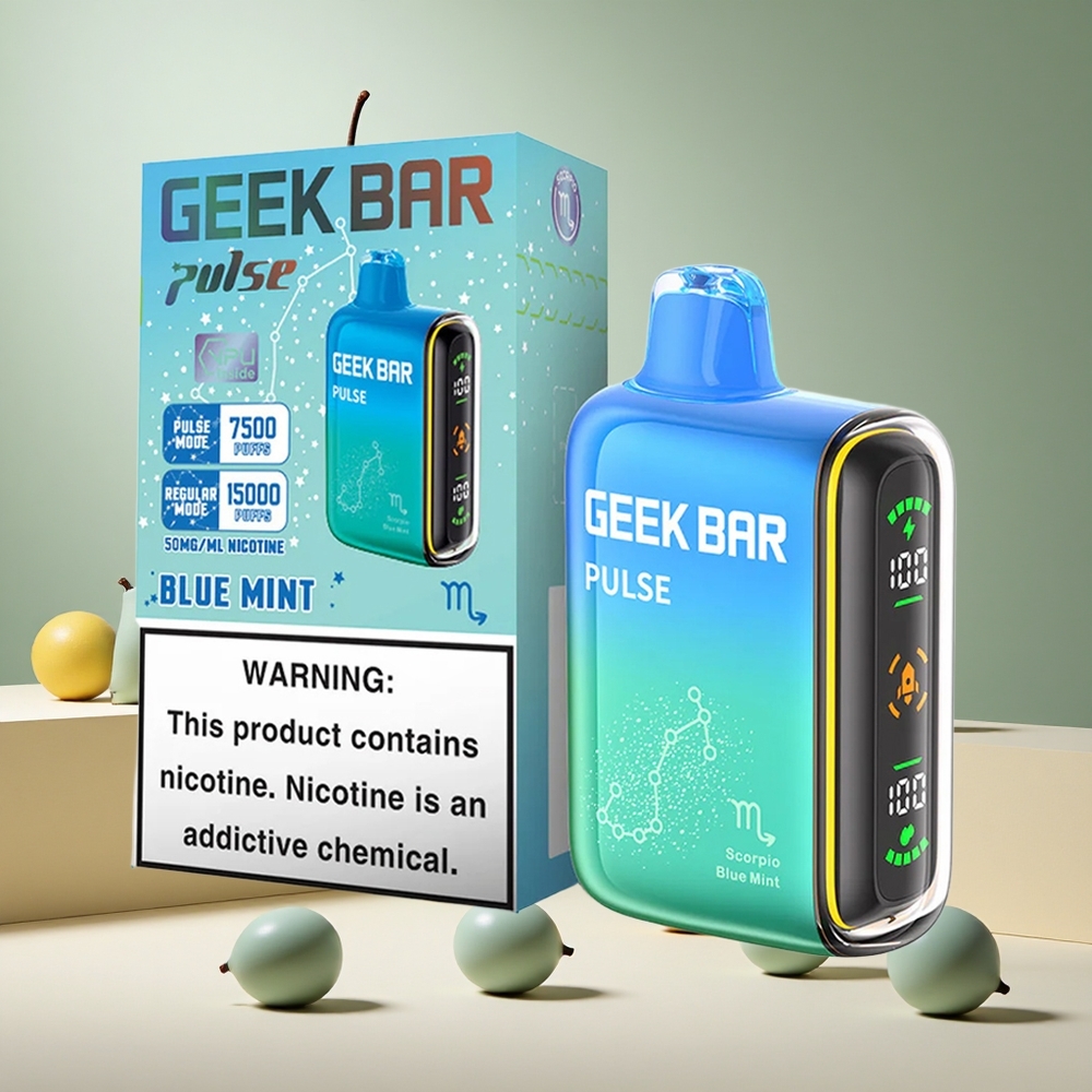 Barra Geek Pulse 15000 Puffs con Flujo de Aire Ajustable