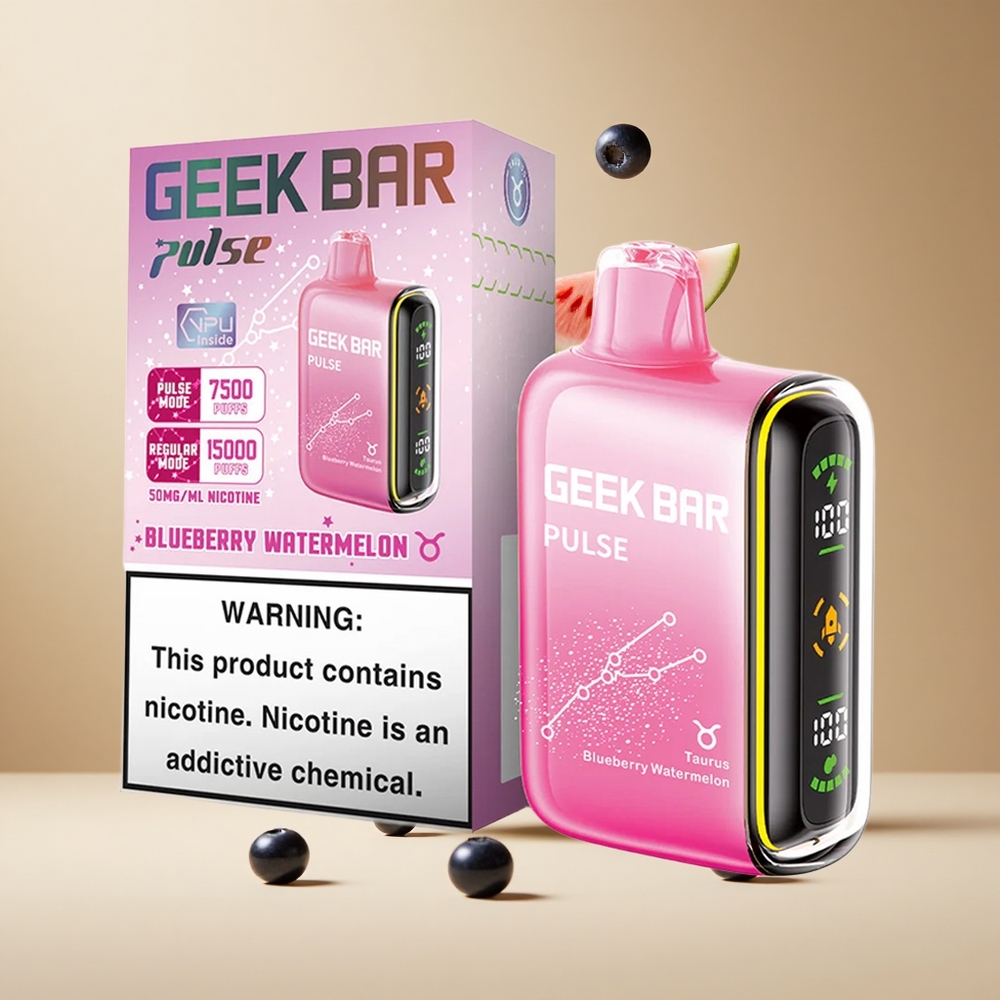 Barra Geek Pulse 15000 Puffs con Flujo de Aire Ajustable