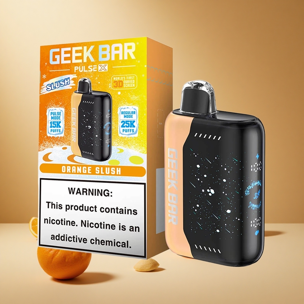 Combinación de Slush GEEK BAR Pulse X25000 BocanadasPantalla Indicadora en 3D