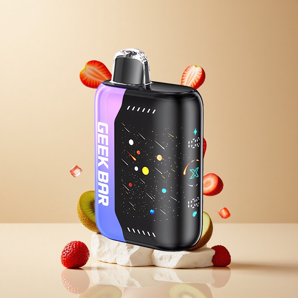 Fresa Kiwi Hielo GEEK BAR Pulse X 42K Puffs Pantalla Curva 3D