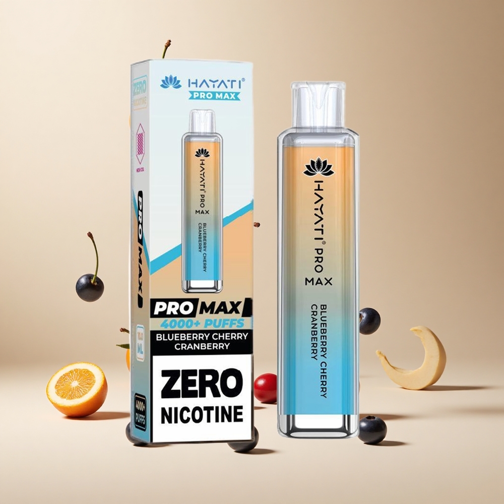 Arándano Cereza Blueberry Hayati Pro Max 4000 Puffs Batería Recargable