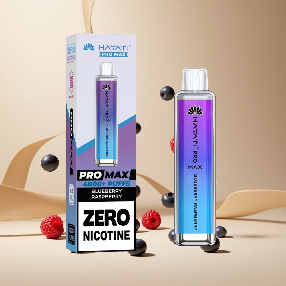 Arándano Frambuesa Hayati Pro Max 4000 Puffs Batería Recargable