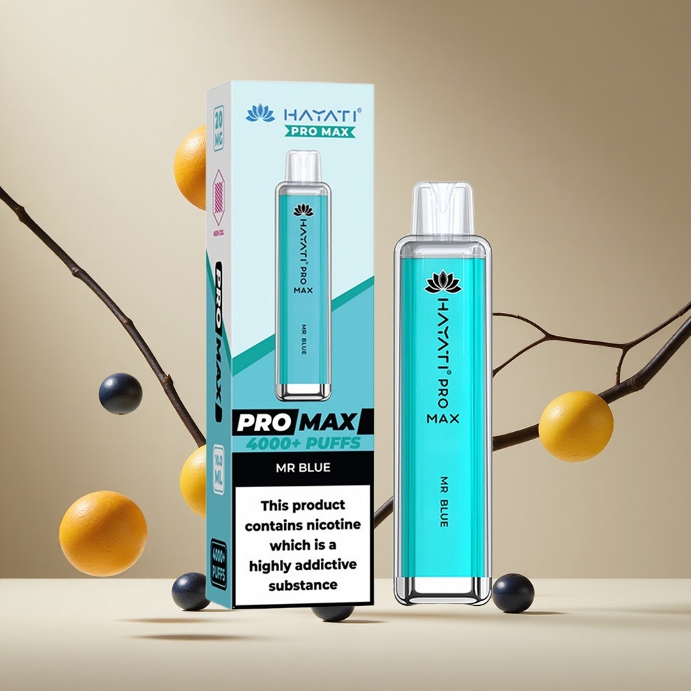 Azul Hayati Pro Max 4000 Puffs Batería Recargable