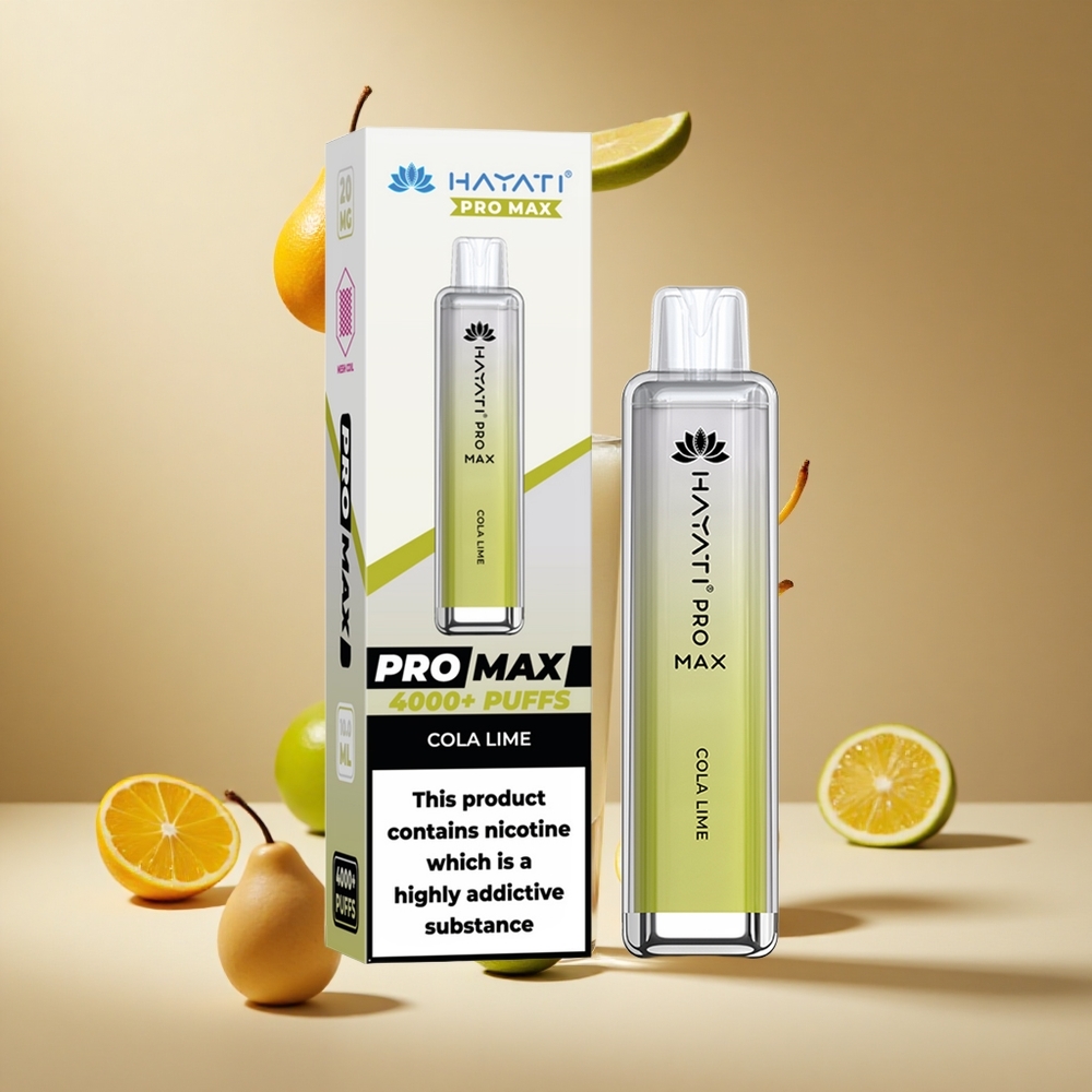 Cola Lima Hayati Pro Max 4000 Pufadas Batería Recargable
