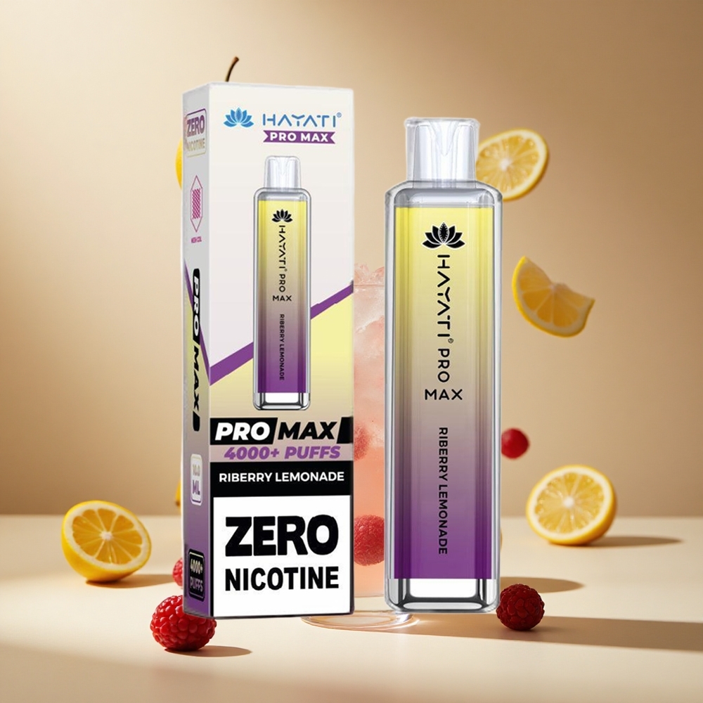 Frambuesa Limonada Hayati Pro Max 4000 Puffs Batería Recargable