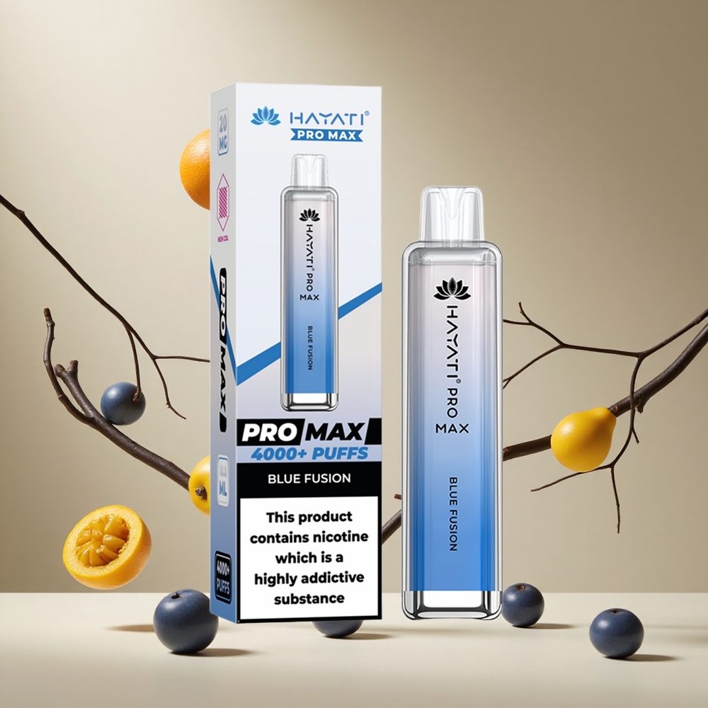 Fusión Azul Hayati Pro Max 4000 Puffs Batería Recargable de 1400mAh