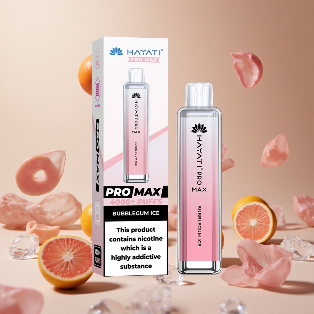 Helado de Chicle Hayati Pro Max 4000 Puffs Batería Recargable