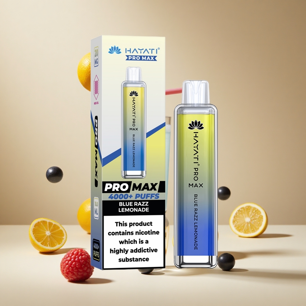 Limón Azul Frambuesa Hayati Pro Max 4000 Puffs Batería Recargable