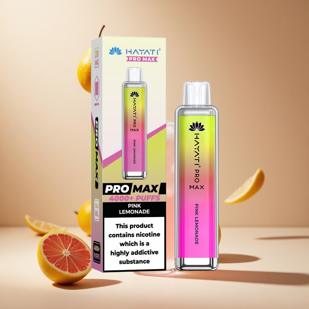 Limonada Rosa Hayati Pro Max 4000 Puffs Batería Recargable