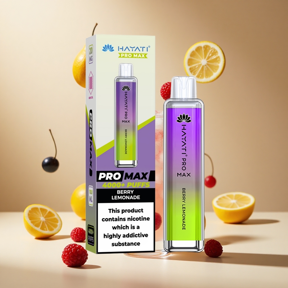 Limonada de Bayas Hayati Pro Max 4000 Puffs Batería Recargable