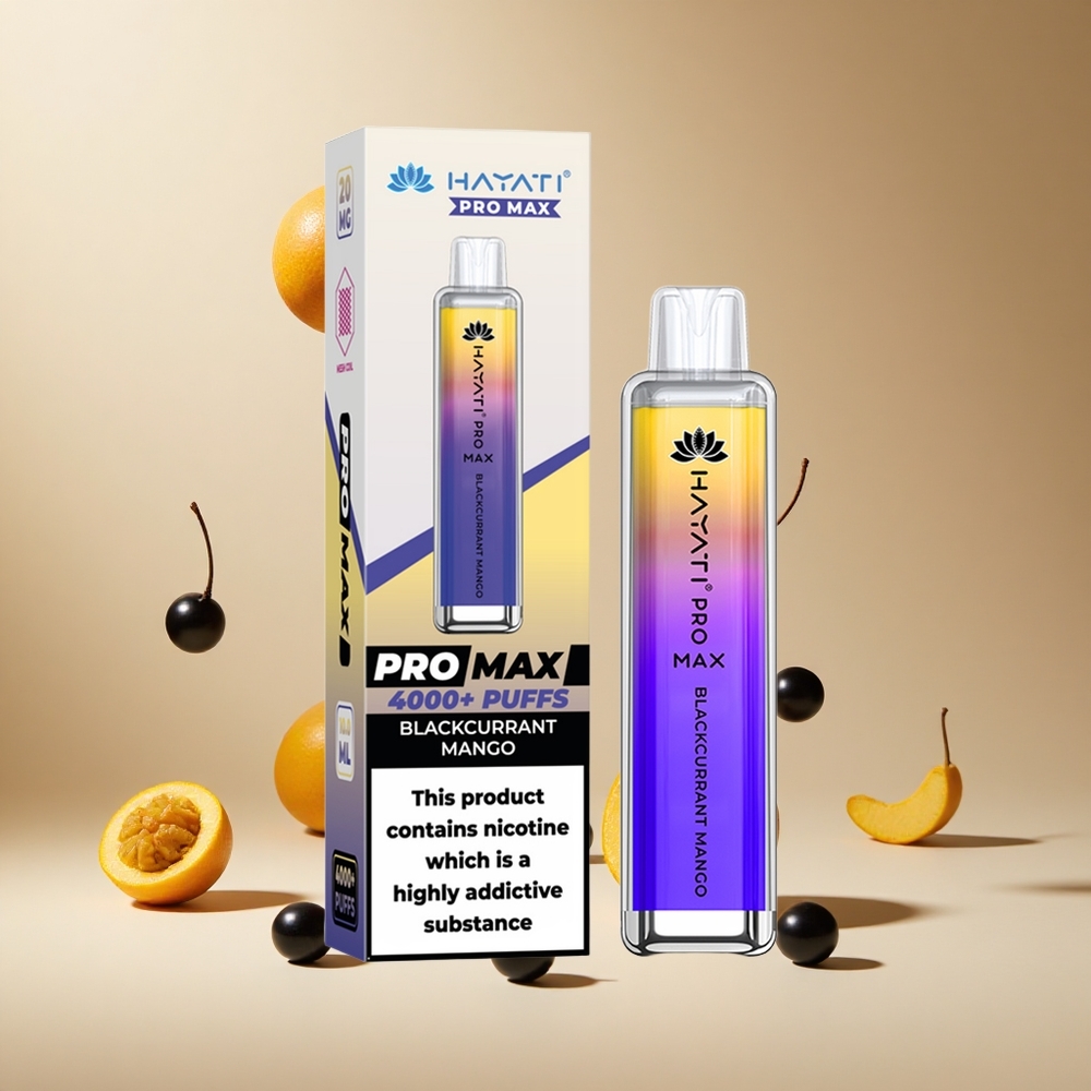 Mango Grosella Negra Hayati Pro Max 4000 Puffs Recargable
