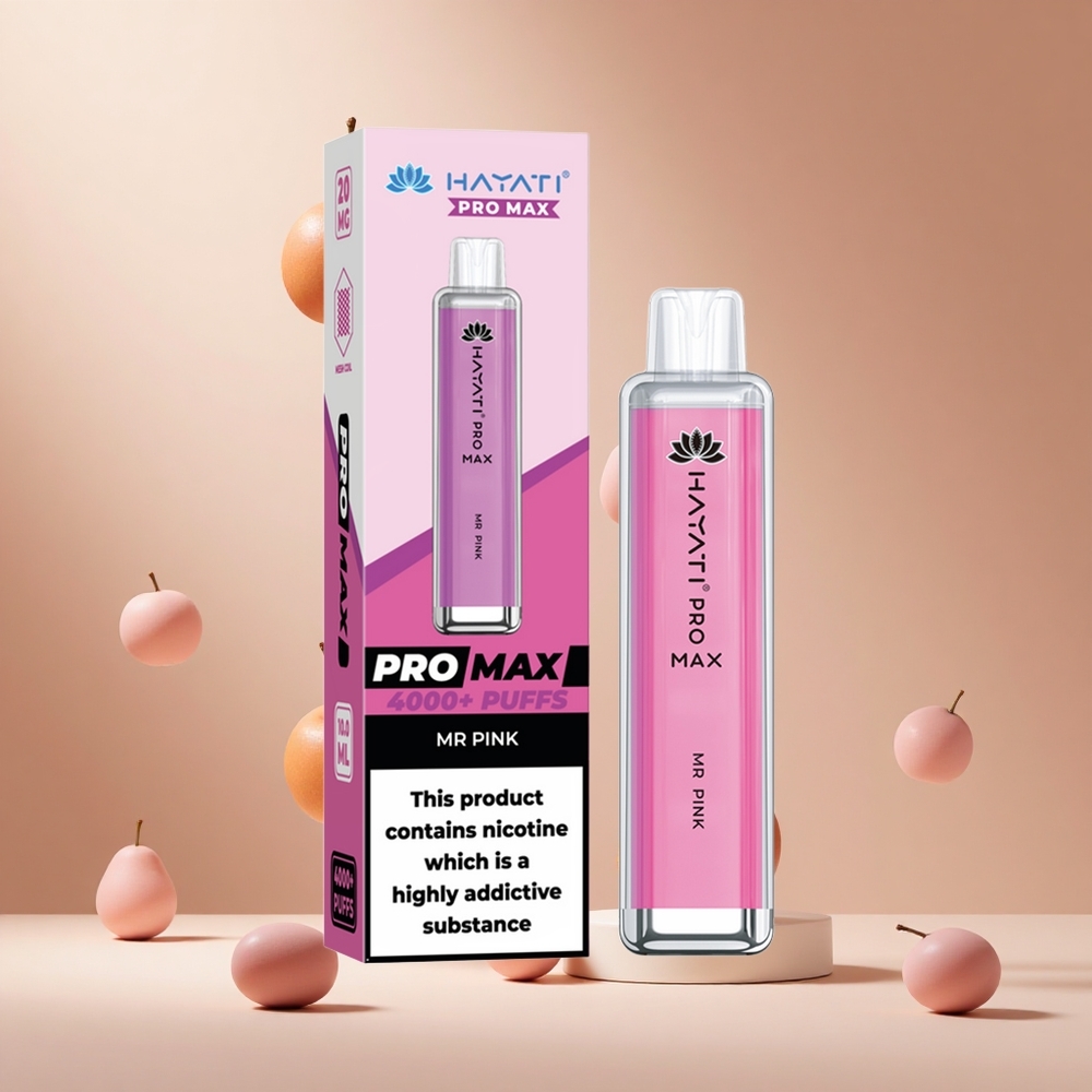 Rosa Hayati Pro Max 4000 Puffs Batería Recargable