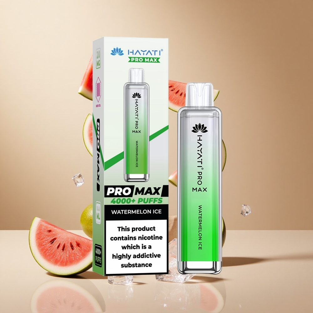 Sandía Helada Hayati Pro Max 4000 Puffs Batería Recargable