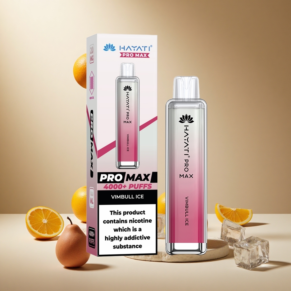 Vimbull Hielo Hayati Pro Max 4000 Puffs Batería Recargable