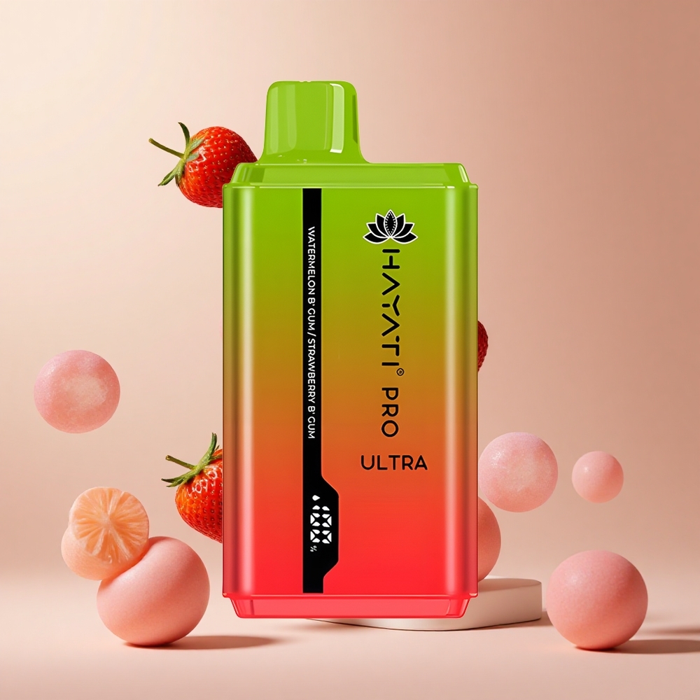 Sandía Chicle Hayati Pro Ultra 15000 Puffs Capacidad de E-Líquido: 2 12ml