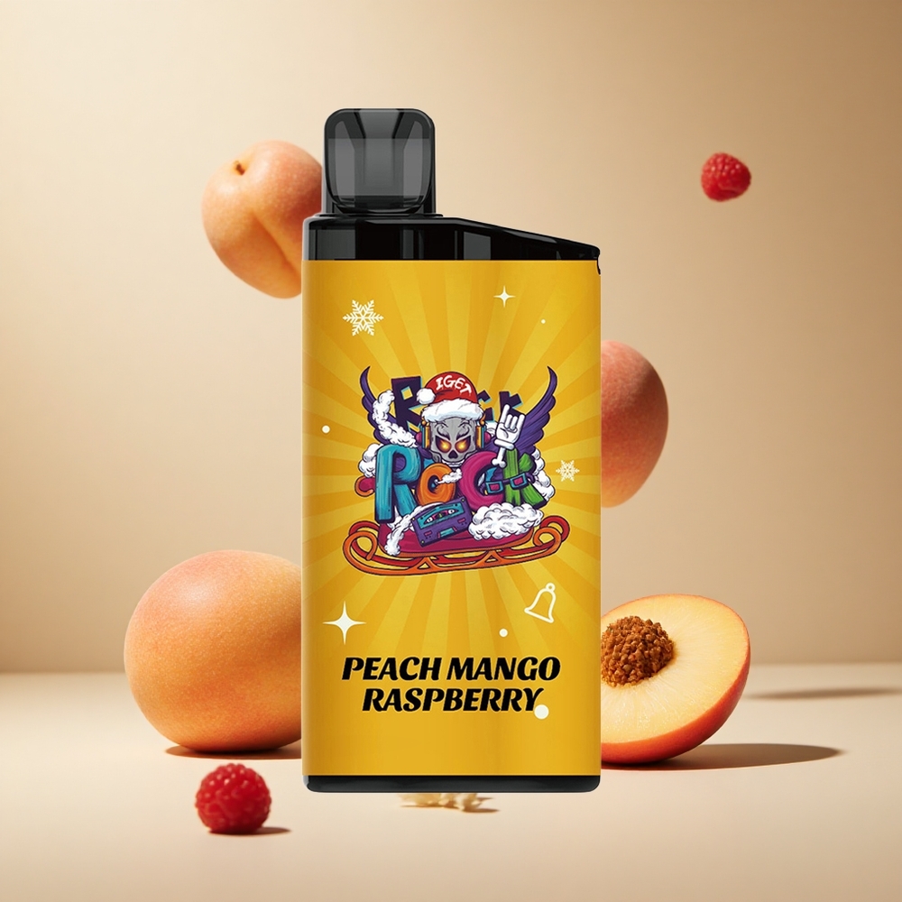 Durazno Mango Frambuesa IGET Bar 3500 Puffs Batería 1400 mAh