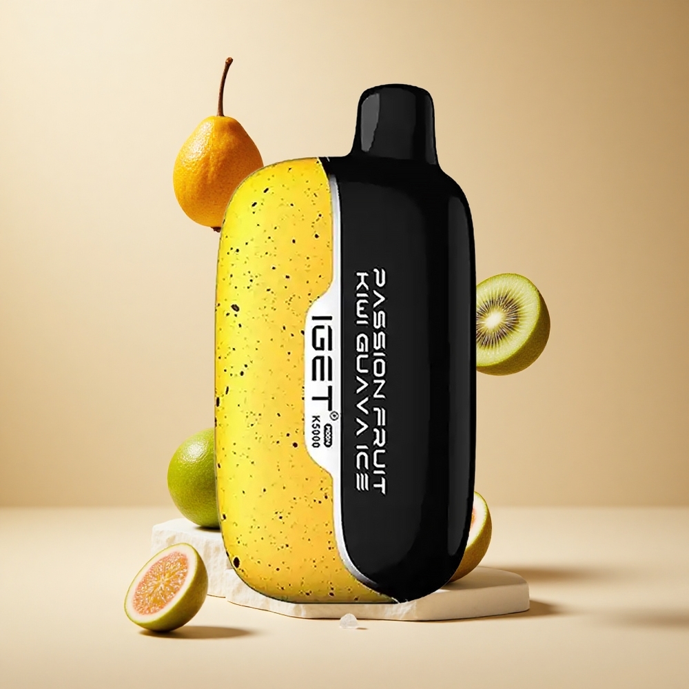 Fruta de la Pasión Kiwi Guayaba Hielo IGET Moon K5000 Puffs 5000 Bocanadas