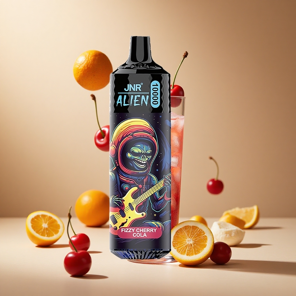 Cereza Cola Fizzy JNR Alien 10000 Puffs Tipo-C Carga Rápida