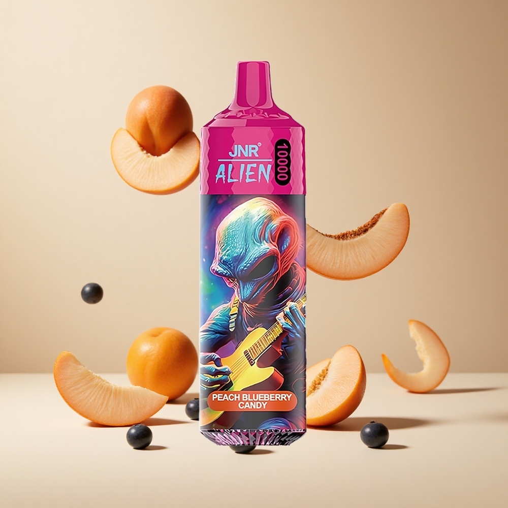 Dulce de Melocotón y Arándano JNR Alien 10000 Puffs 20ml