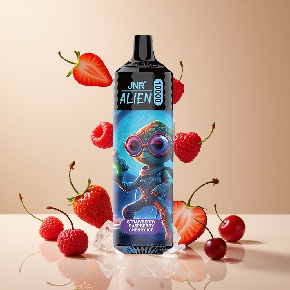 Fresa Frambuesa Cereza Hielo JNR Alien 10000 Puffs 20ml