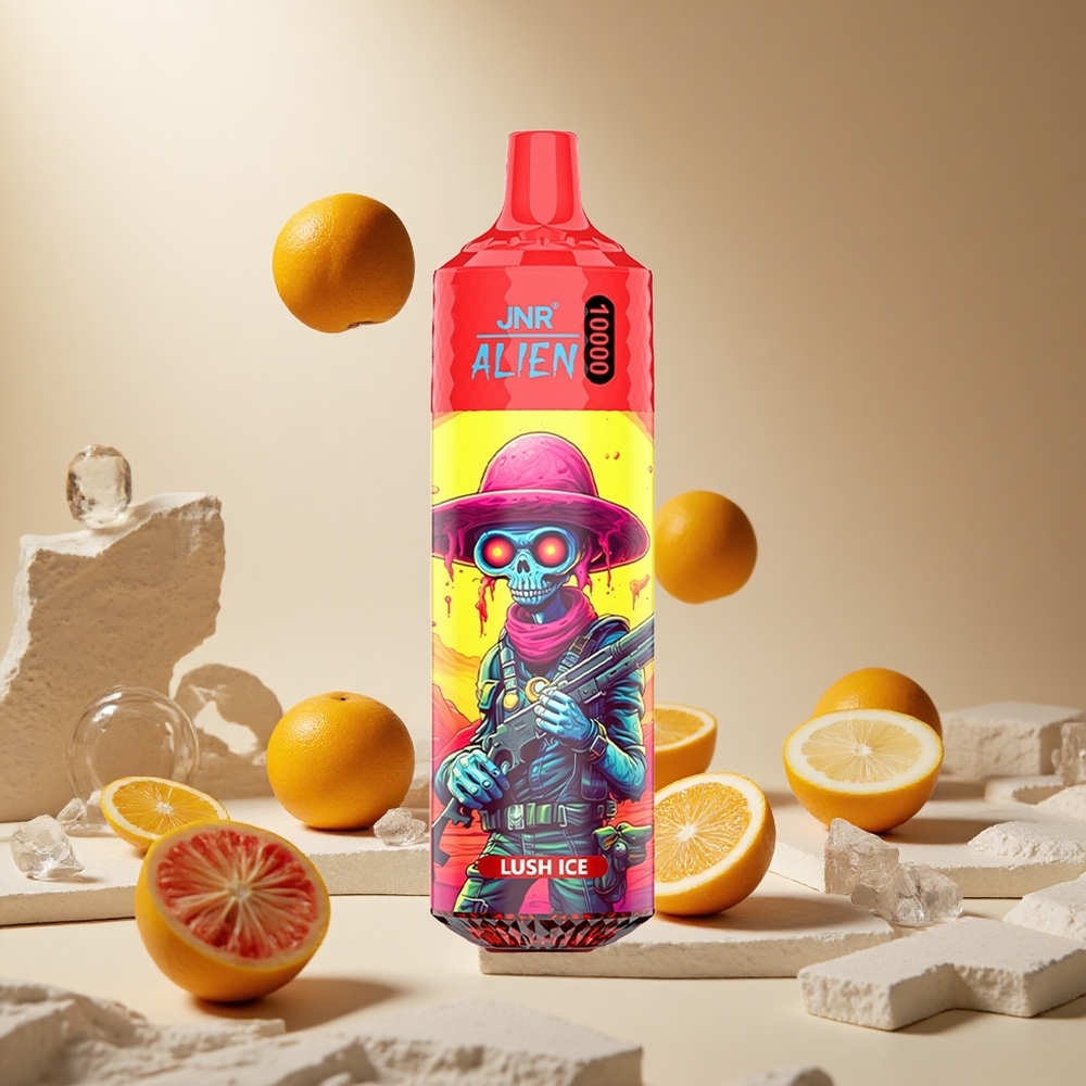 Hielo Lujoso JNR Alien 10000 Puffs Tipo-C Carga Rápida