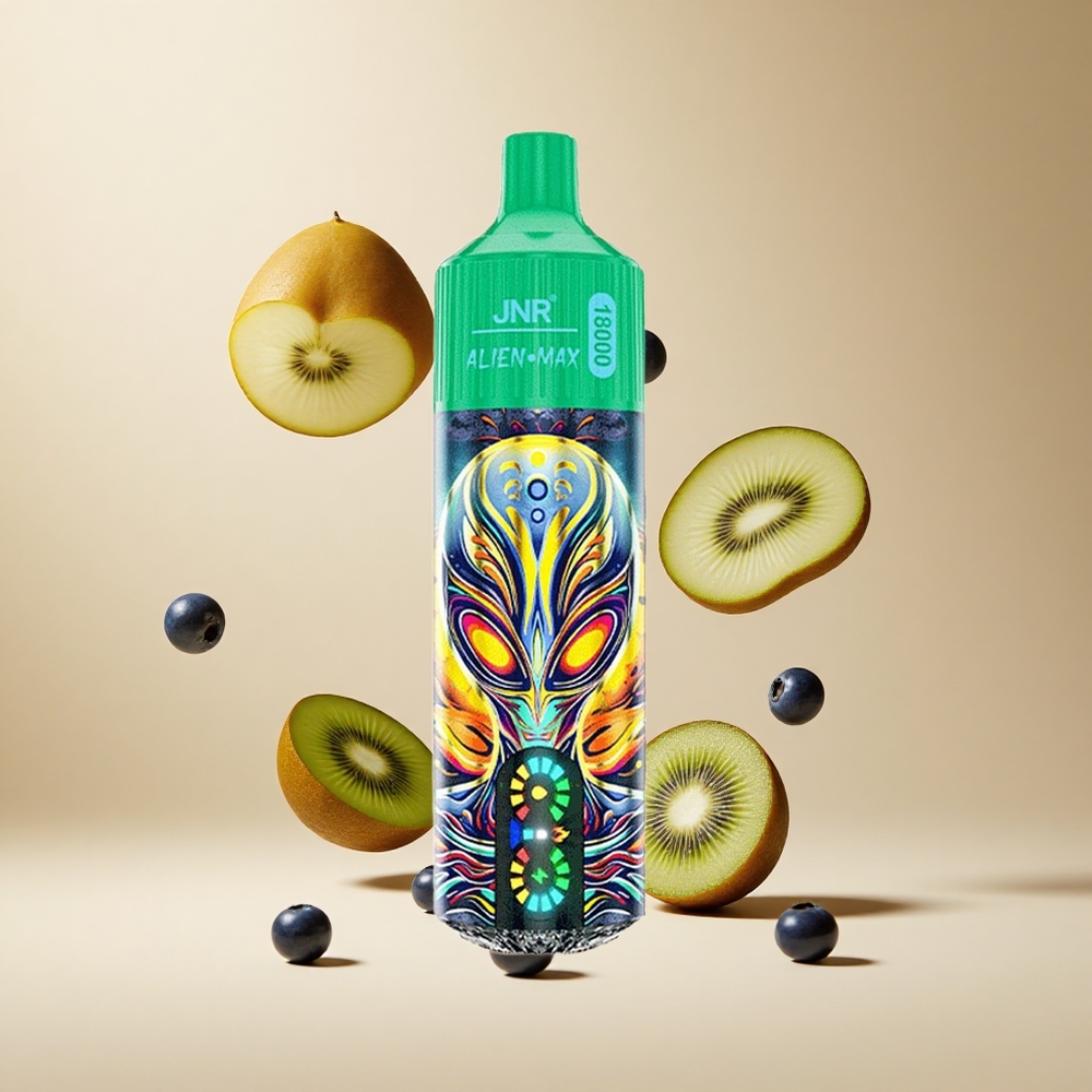 Arándano Kiwi JNR Alien Max 18000 Puffs Pantalla LED Inteligente