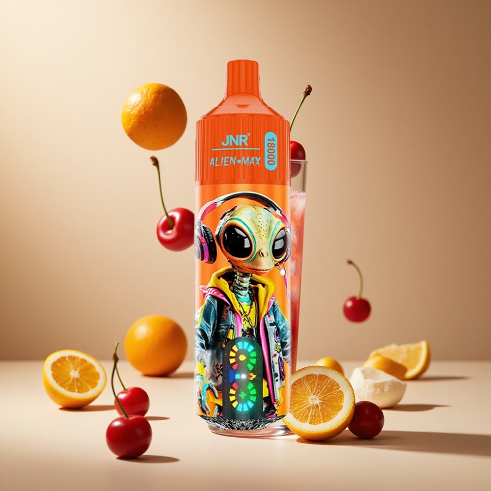 Cereza Cola Fizzy JNR Alien Max 18000 Puffs con Pantalla LED Inteligente