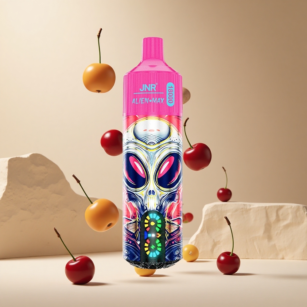 Cereza y Baya JNR Alien Max 18000 Puffs con Pantalla LED Inteligente