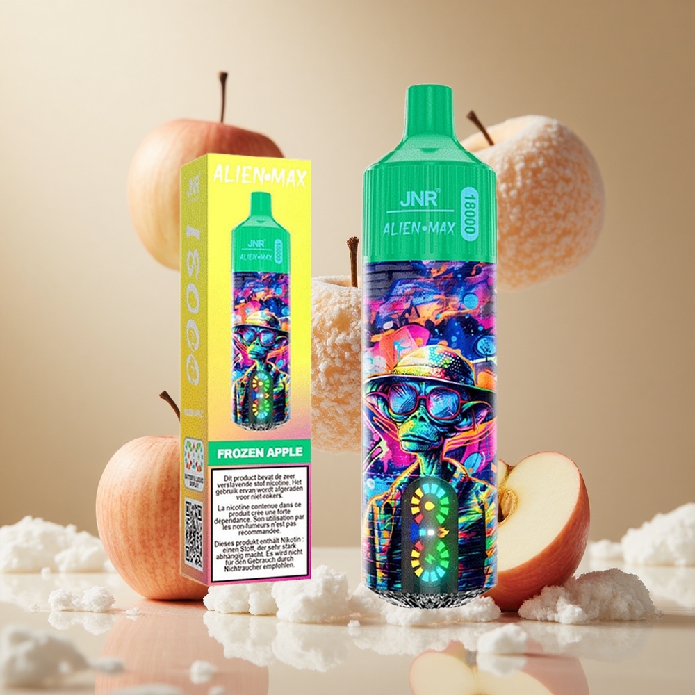 Manzana Helada JNR Alien Max 18000 Puffs con Pantalla LED Inteligente