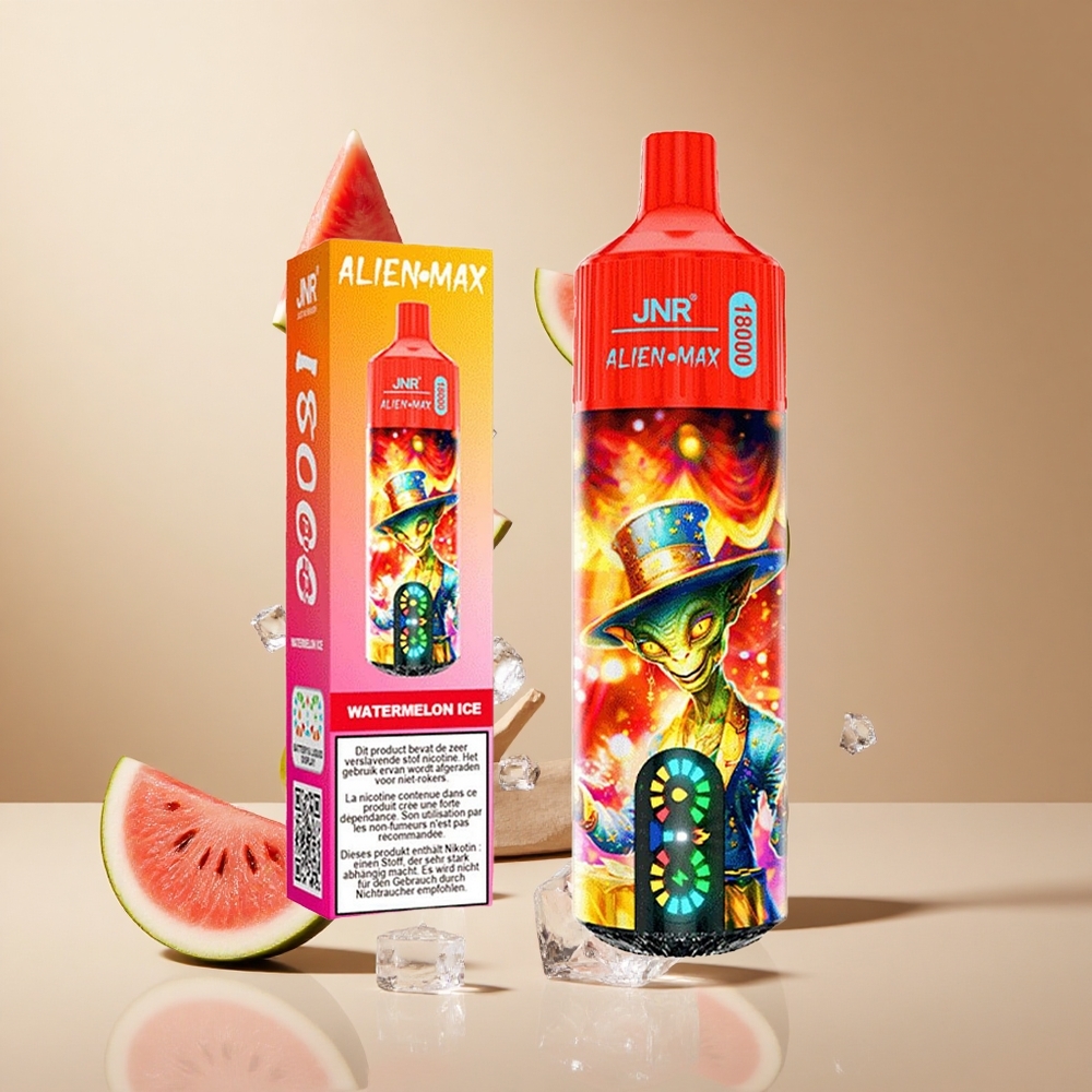 Sandía Helada JNR Alien Max 18000 Puffs con Pantalla LED Inteligente