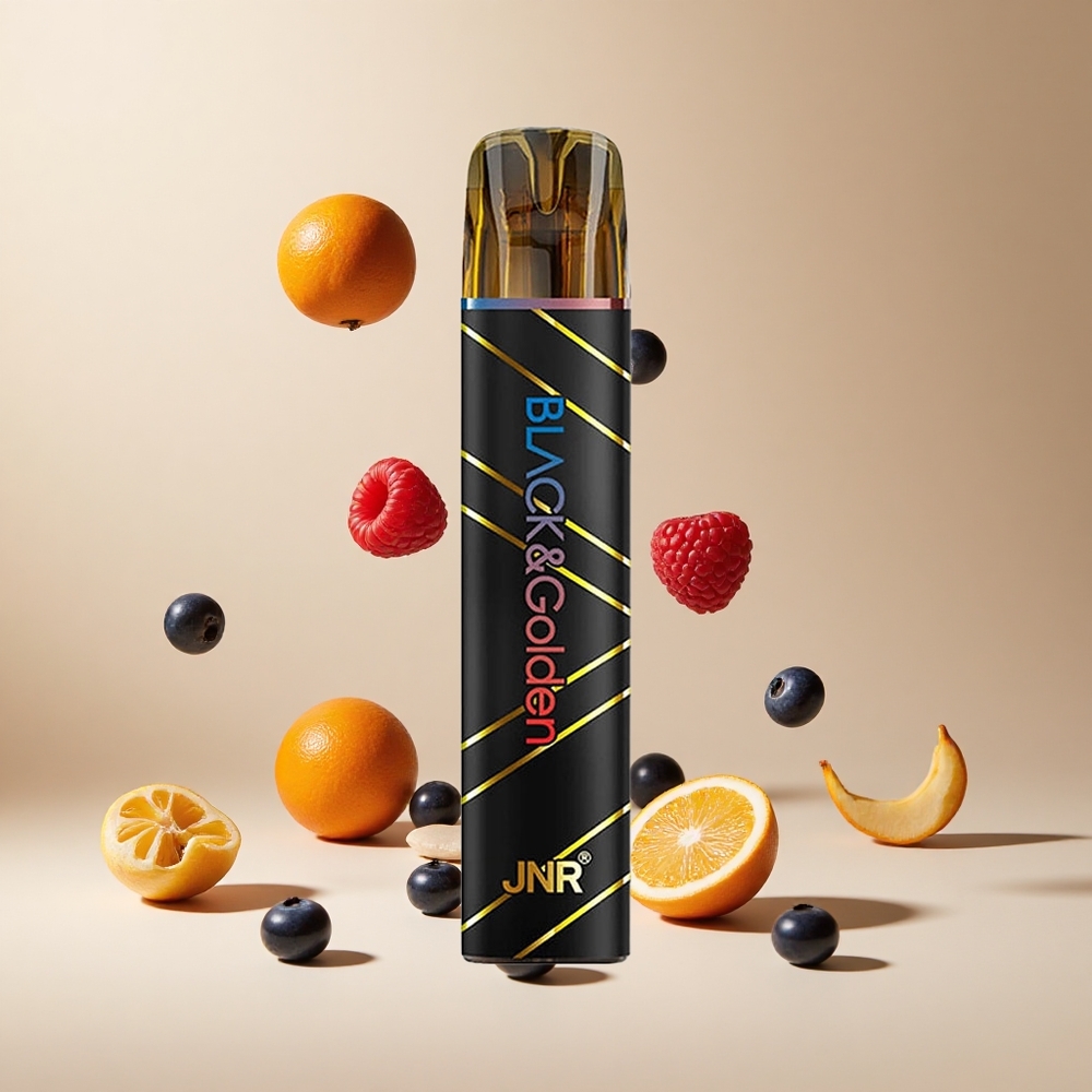 Arándano Azul Frambuesa Ácida JNR Black&Golden 800 Puffs Vape Desechable