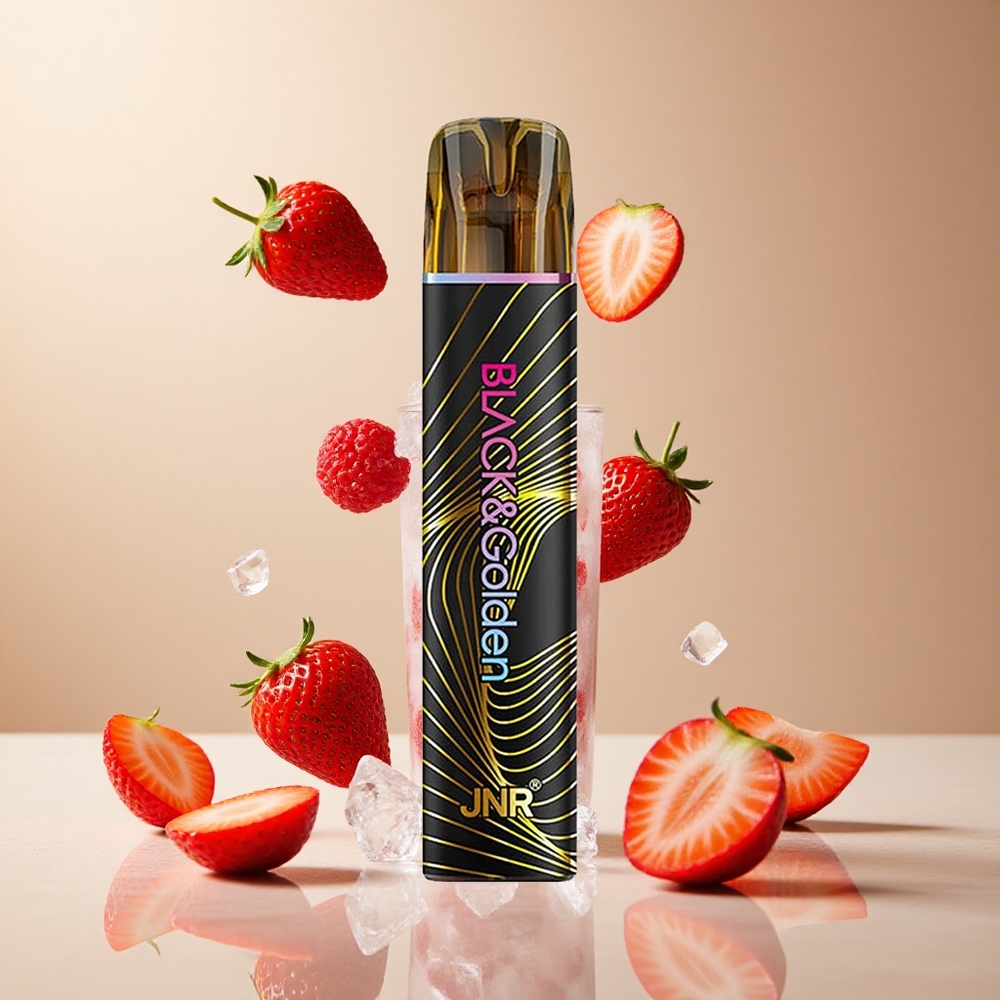 Fresa Helada JNR Black&Golden 800 Puffs Vape Desechable