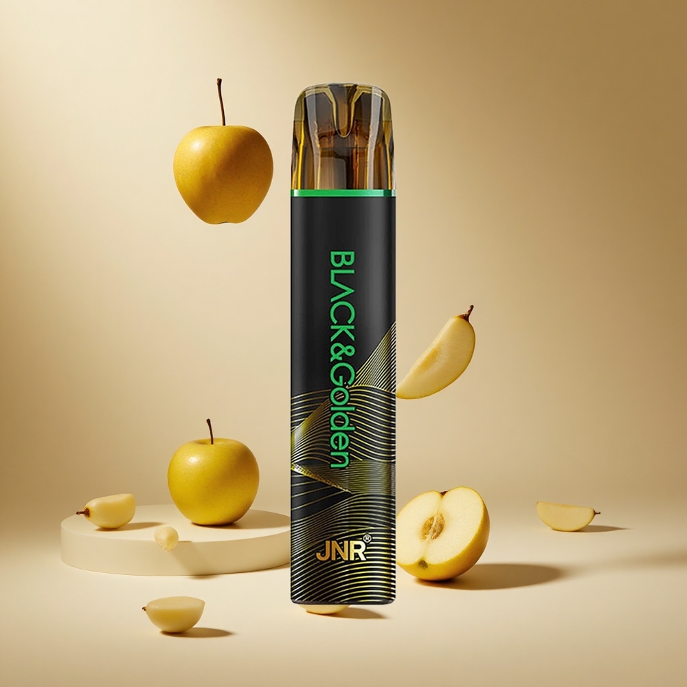 Manzana Ácida JNR Black&Golden 800 Puffs Vape Desechable