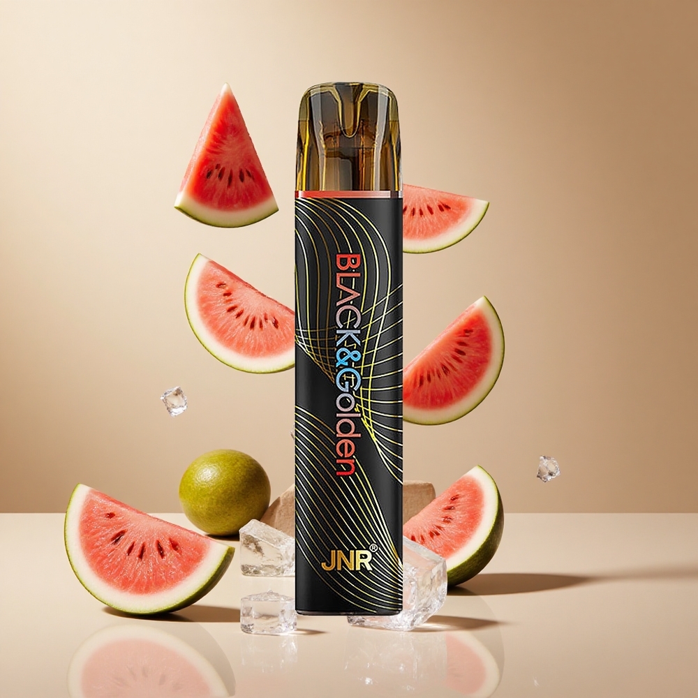 Sandía Hielo JNR Black&Golden 800 Puffs Vape Desechable