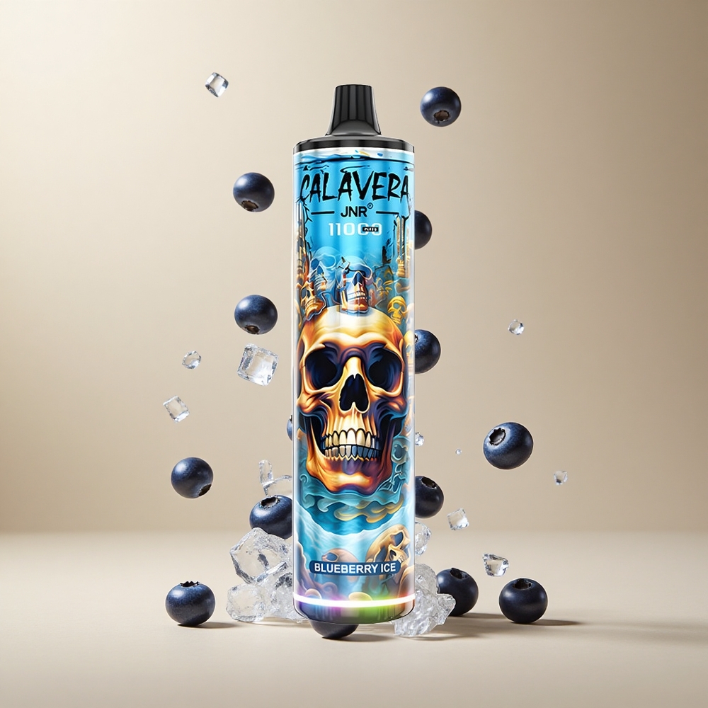 Arándano Azul Helado JNR Calavera 11000 Puffs 21ml Capacidad de E-Líquido