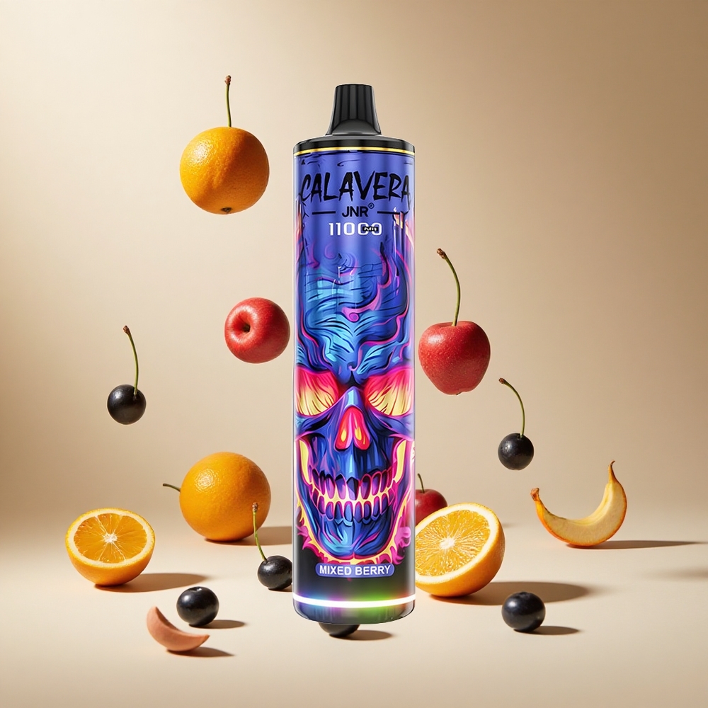 Bayas Mixtas JNR Calavera 11000 Puffs 21ml Capacidad de E-Líquido
