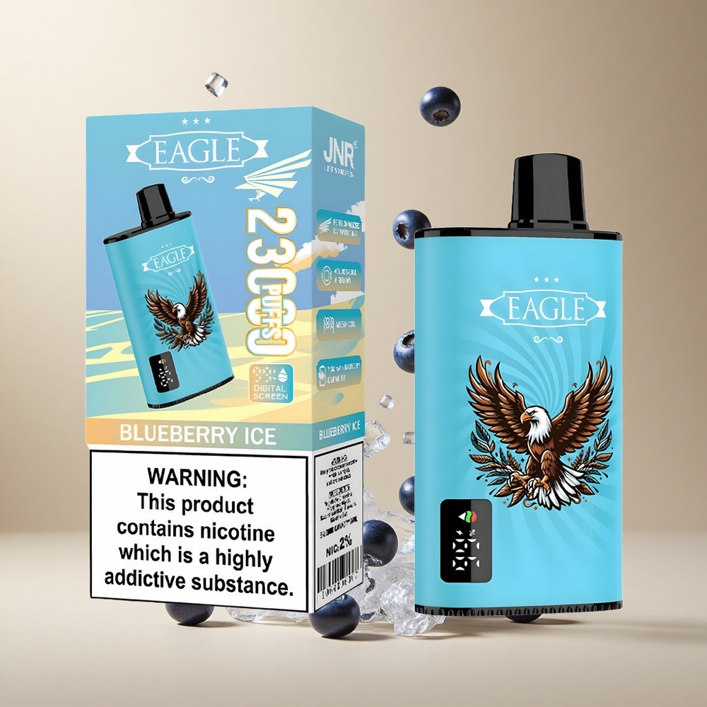 Arándano Azul Helado JNR EAGLE Smart 23000 Puffs Pantalla Digital