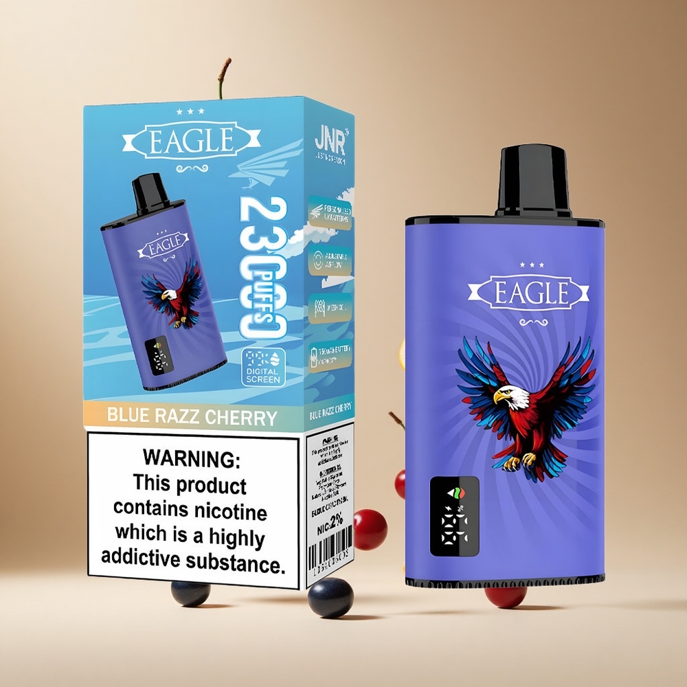 Frambuesa Azul Cereza JNR EAGLE Smart 23000 Puffs con Pantalla Digital