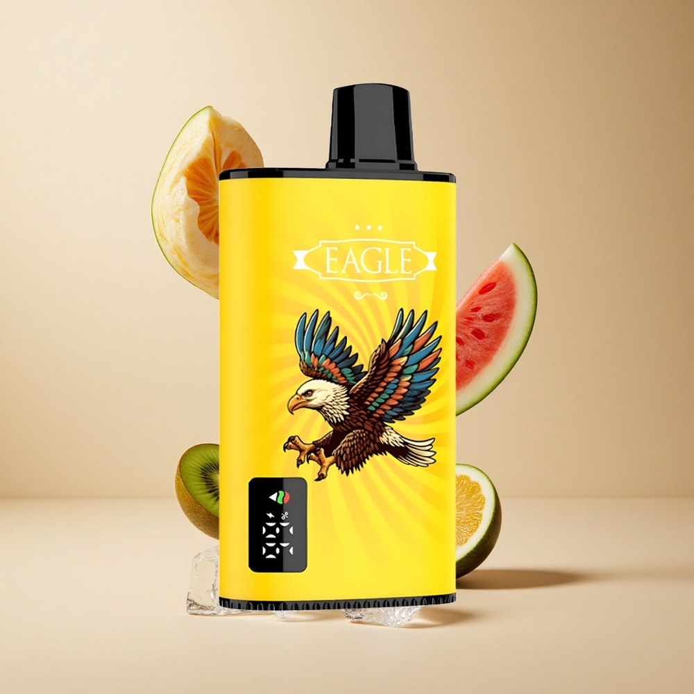 Kiwi Sandía Hielo JNR EAGLE Smart 23000 Puffs Pantalla Digital