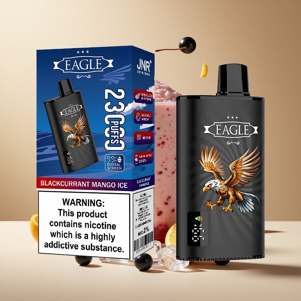 Mango Grosella Negra Hielo JNR EAGLE Smart 23000 Puffs Pantalla Digital