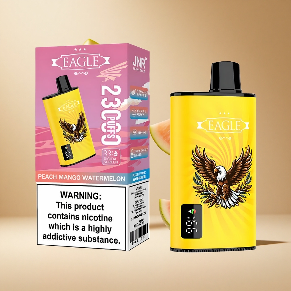 Melocotón Mango Sandía JNR EAGLE Smart 23000 Puffs Pantalla Digital